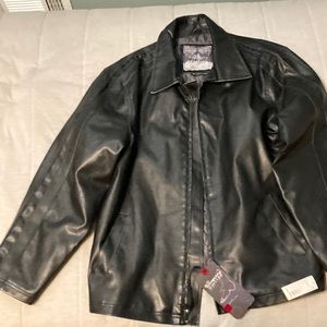 Faux Leather Jacket- Men’s L -approx 44 R - New with tags